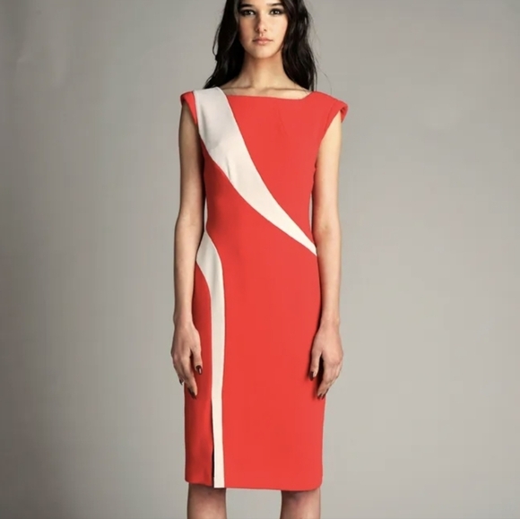 RACHEL ROY RED DRESS Size 8 Sleeveless Sheath New - Picture 1 of 7